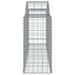 Coșuri gabion arcuite 14 buc, 200x50x80/100 cm, fier galvanizat - WALTI WALTI