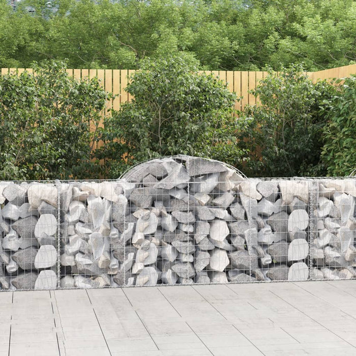 Coșuri gabion arcuite 15 buc, 200x50x80/100 cm, fier galvanizat - WALTI WALTI