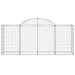 Coșuri gabion arcuite 25 buc, 200x50x80/100 cm, fier galvanizat - WALTI WALTI