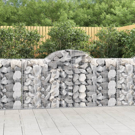 Coșuri gabion arcuite 2 buc, 200x50x100/120 cm fier galvanizat - WALTI WALTI