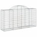 Coșuri gabion arcuite 3 buc, 200x50x100/120 cm fier galvanizat - WALTI WALTI