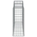 Coșuri gabion arcuite 3 buc, 200x50x100/120 cm fier galvanizat - WALTI WALTI