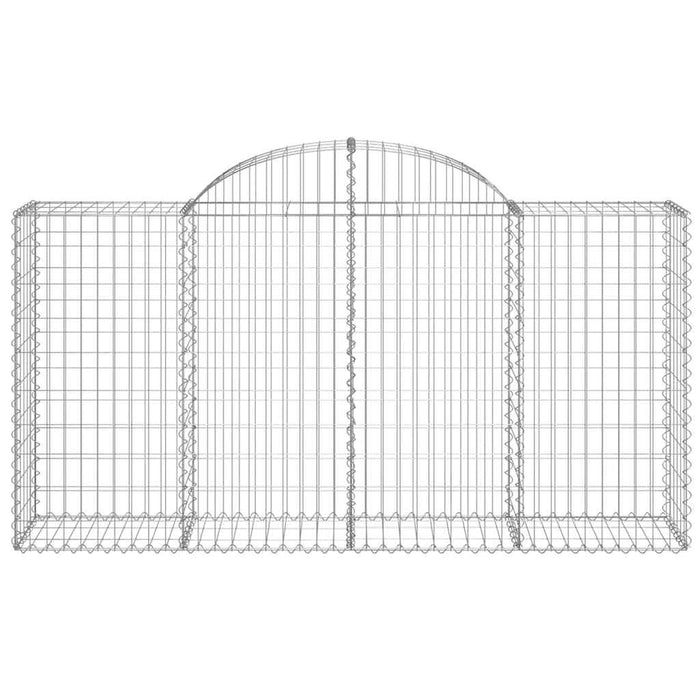 Coșuri gabion arcuite 4 buc, 200x50x100/120 cm fier galvanizat - WALTI WALTI