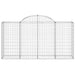 Coșuri gabion arcuite 4 buc, 200x50x100/120 cm fier galvanizat - WALTI WALTI