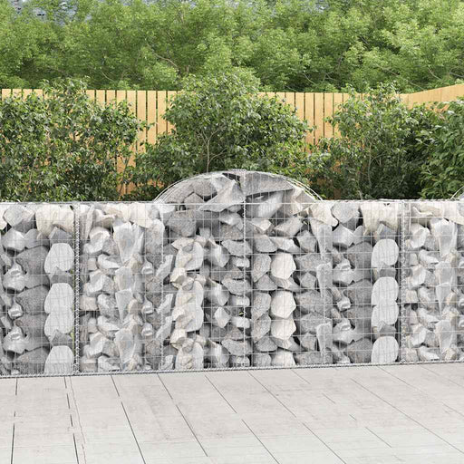 Coșuri gabion arcuite 4 buc, 200x50x100/120 cm fier galvanizat - WALTI WALTI