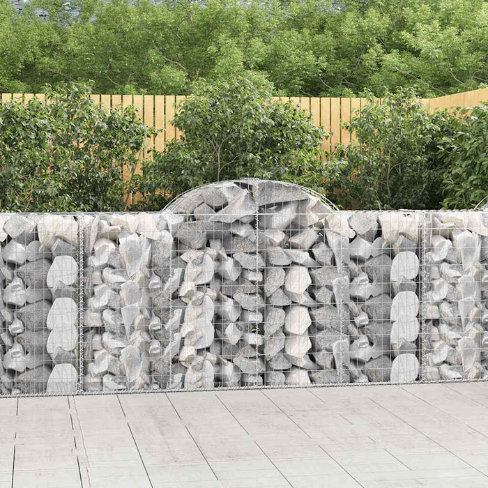 Coșuri gabion arcuite 4 buc, 200x50x100/120 cm fier galvanizat - WALTI WALTI