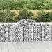 Coșuri gabion arcuite 4 buc, 200x50x100/120 cm fier galvanizat - WALTI WALTI