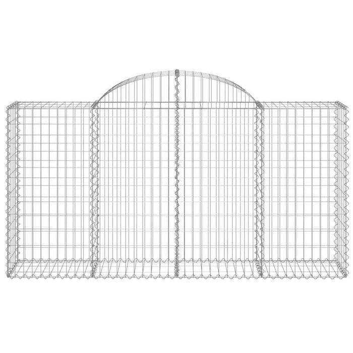 Coșuri gabion arcuite 8 buc, 200x50x100/120 cm fier galvanizat - WALTI WALTI