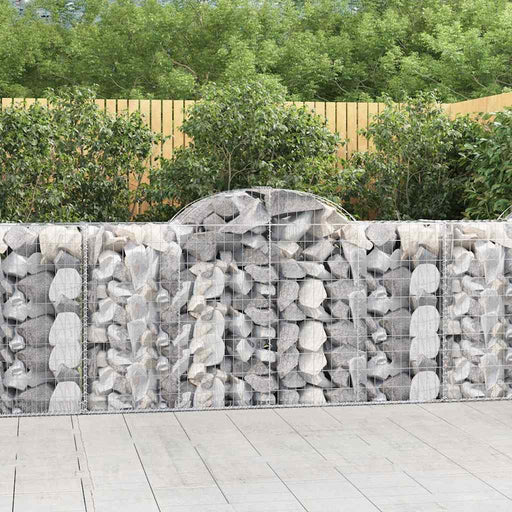 Coșuri gabion arcuite 8 buc, 200x50x100/120 cm fier galvanizat - WALTI WALTI