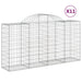 Coșuri gabion arcuite 11 buc, 200x50x100/120cm, fier galvanizat - WALTI WALTI
