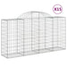 Coșuri gabion arcuite 15 buc, 200x50x100/120cm, fier galvanizat - WALTI WALTI