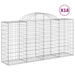 Coșuri gabion arcuite 18 buc, 200x50x100/120cm, fier galvanizat - WALTI WALTI