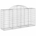 Coșuri gabion arcuite 18 buc, 200x50x100/120cm, fier galvanizat - WALTI WALTI
