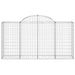 Coșuri gabion arcuite 18 buc, 200x50x100/120cm, fier galvanizat - WALTI WALTI