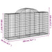 Coșuri gabion arcuite 18 buc, 200x50x100/120cm, fier galvanizat - WALTI WALTI
