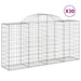 Coșuri gabion arcuite 30 buc, 200x50x100/120cm, fier galvanizat - WALTI WALTI