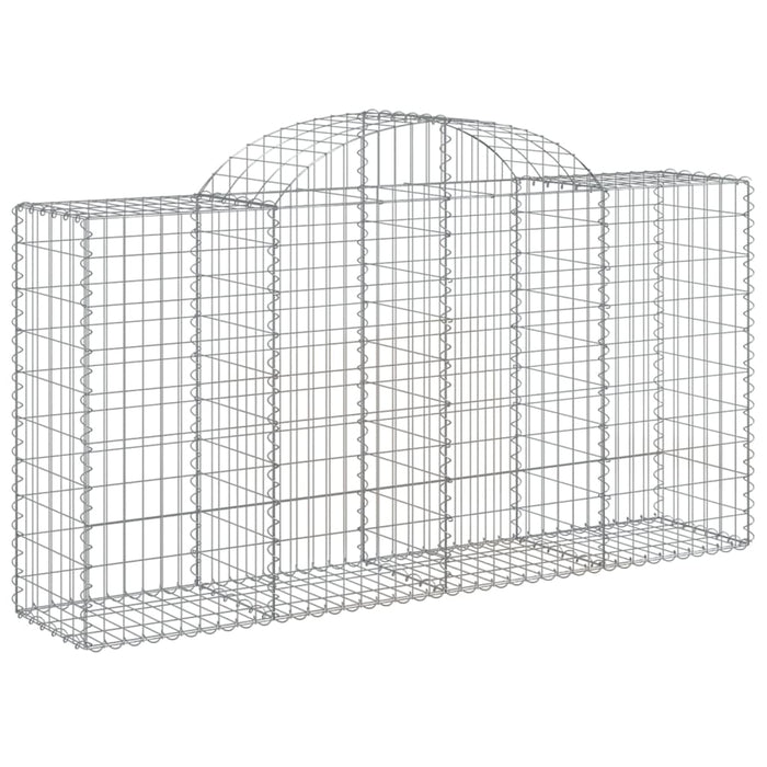 Coșuri gabion arcuite 30 buc, 200x50x100/120cm, fier galvanizat - WALTI WALTI