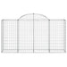 Coșuri gabion arcuite 30 buc, 200x50x100/120cm, fier galvanizat - WALTI WALTI