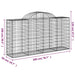 Coșuri gabion arcuite 30 buc, 200x50x100/120cm, fier galvanizat - WALTI WALTI