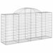 Coșuri gabion arcuite 40 buc, 200x50x100/120cm, fier galvanizat - WALTI WALTI