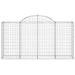 Coșuri gabion arcuite 40 buc, 200x50x100/120cm, fier galvanizat - WALTI WALTI