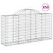 Coșuri gabion arcuite 50 buc, 200x50x100/120 cm fier galvanizat - WALTI WALTI