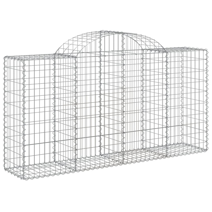 Coșuri gabion arcuite 50 buc, 200x50x100/120 cm fier galvanizat - WALTI WALTI
