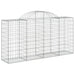 Coșuri gabion arcuite 50 buc, 200x50x100/120 cm fier galvanizat - WALTI WALTI