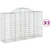 Coșuri gabion arcuite 3 buc, 200x50x120/140 cm, fier galvanizat - WALTI WALTI
