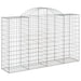Coșuri gabion arcuite 3 buc, 200x50x120/140 cm, fier galvanizat - WALTI WALTI
