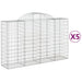 Coșuri gabion arcuite 5 buc, 200x50x120/140 cm, fier galvanizat - WALTI WALTI