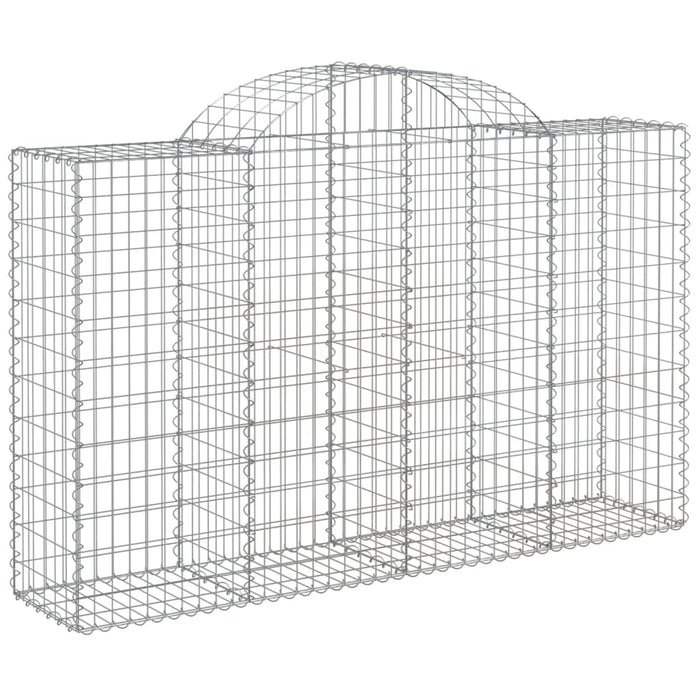 Coșuri gabion arcuite 5 buc, 200x50x120/140 cm, fier galvanizat - WALTI WALTI