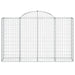 Coșuri gabion arcuite 5 buc, 200x50x120/140 cm, fier galvanizat - WALTI WALTI