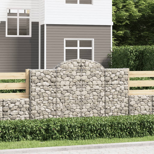 Coșuri gabion arcuite 7 buc, 200x50x120/140 cm, fier galvanizat - WALTI WALTI