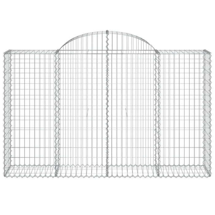 Coșuri gabion arcuite 9 buc, 200x50x120/140 cm, fier galvanizat - WALTI WALTI