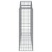 Coșuri gabion arcuite 9 buc, 200x50x120/140 cm, fier galvanizat - WALTI WALTI