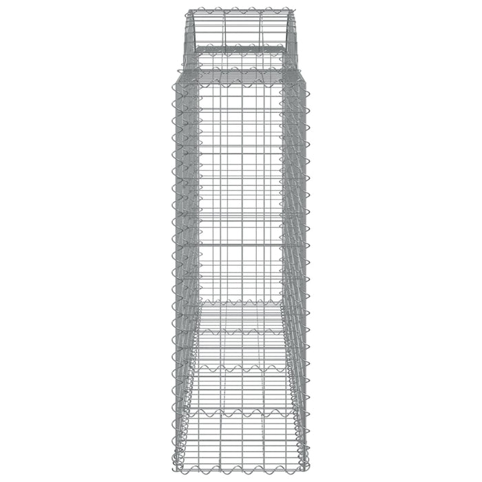 Coșuri gabion arcuite 15 buc, 200x50x120/140 cm,fier galvanizat - WALTI WALTI