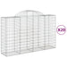 Coșuri gabion arcuite 20 buc, 200x50x120/140cm, fier galvanizat - WALTI WALTI