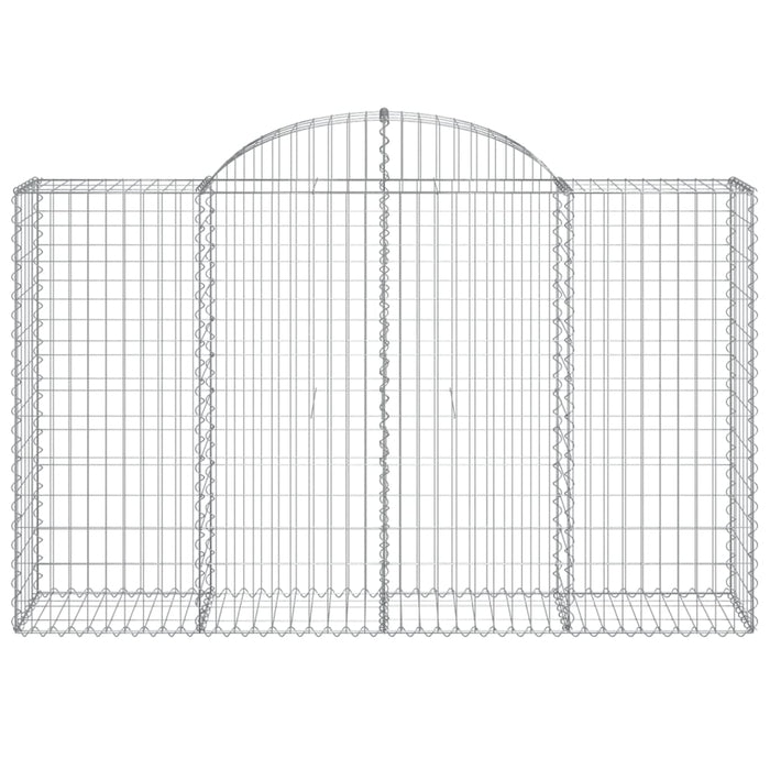 Coșuri gabion arcuite 30 buc, 200x50x120/140cm, fier galvanizat - WALTI WALTI