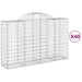 Coșuri gabion arcuite 40 buc, 200x50x120/140cm, fier galvanizat - WALTI WALTI