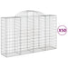 Coșuri gabion arcuite 50 buc, 200x50x120/140cm, fier galvanizat - WALTI WALTI