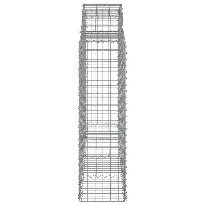 Coșuri gabion arcuite 2 buc, 200x50x140/160 cm, fier galvanizat - WALTI WALTI