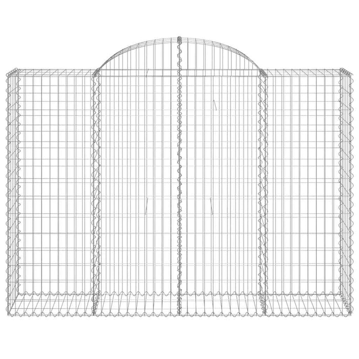 Coșuri gabion arcuite 5 buc, 200x50x140/160 cm, fier galvanizat - WALTI WALTI