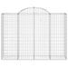 Coșuri gabion arcuite 5 buc, 200x50x140/160 cm, fier galvanizat - WALTI WALTI