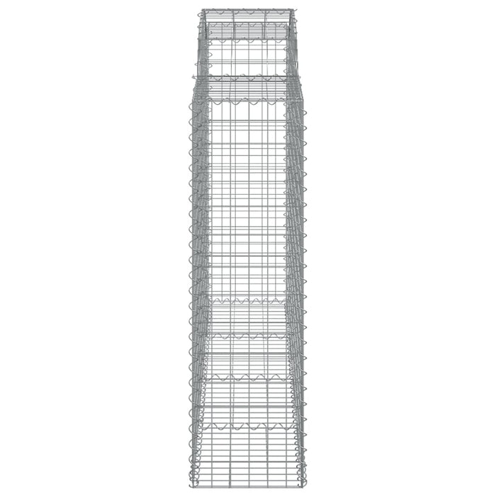 Coșuri gabion arcuite 7 buc, 200x50x140/160 cm, fier galvanizat - WALTI WALTI