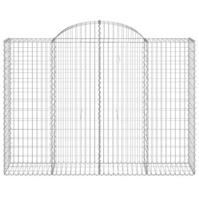 Coșuri gabion arcuite 10 buc, 200x50x140/160cm, fier galvanizat - WALTI WALTI