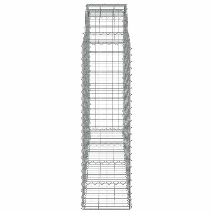 Coșuri gabion arcuite 10 buc, 200x50x140/160cm, fier galvanizat - WALTI WALTI