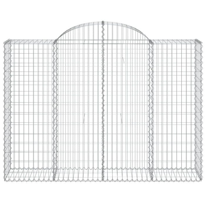 Coșuri gabion arcuite 11 buc, 200x50x140/160cm, fier galvanizat - WALTI WALTI