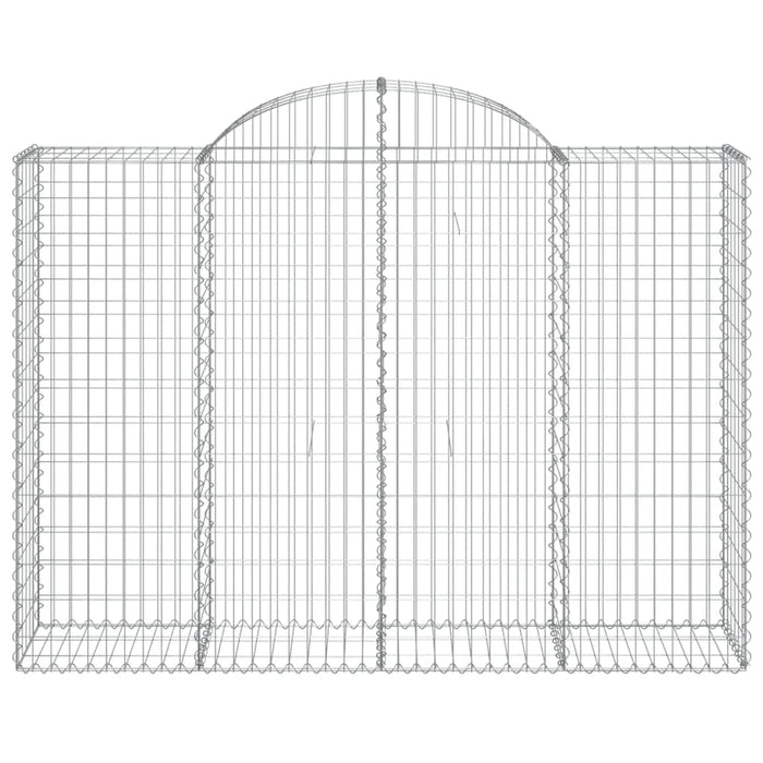 Coșuri gabion arcuite 14 buc, 200x50x140/160cm, fier galvanizat - WALTI WALTI