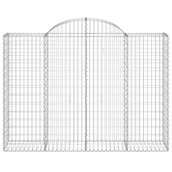 Coșuri gabion arcuite 18 buc, 200x50x140/160cm, fier galvanizat - WALTI WALTI